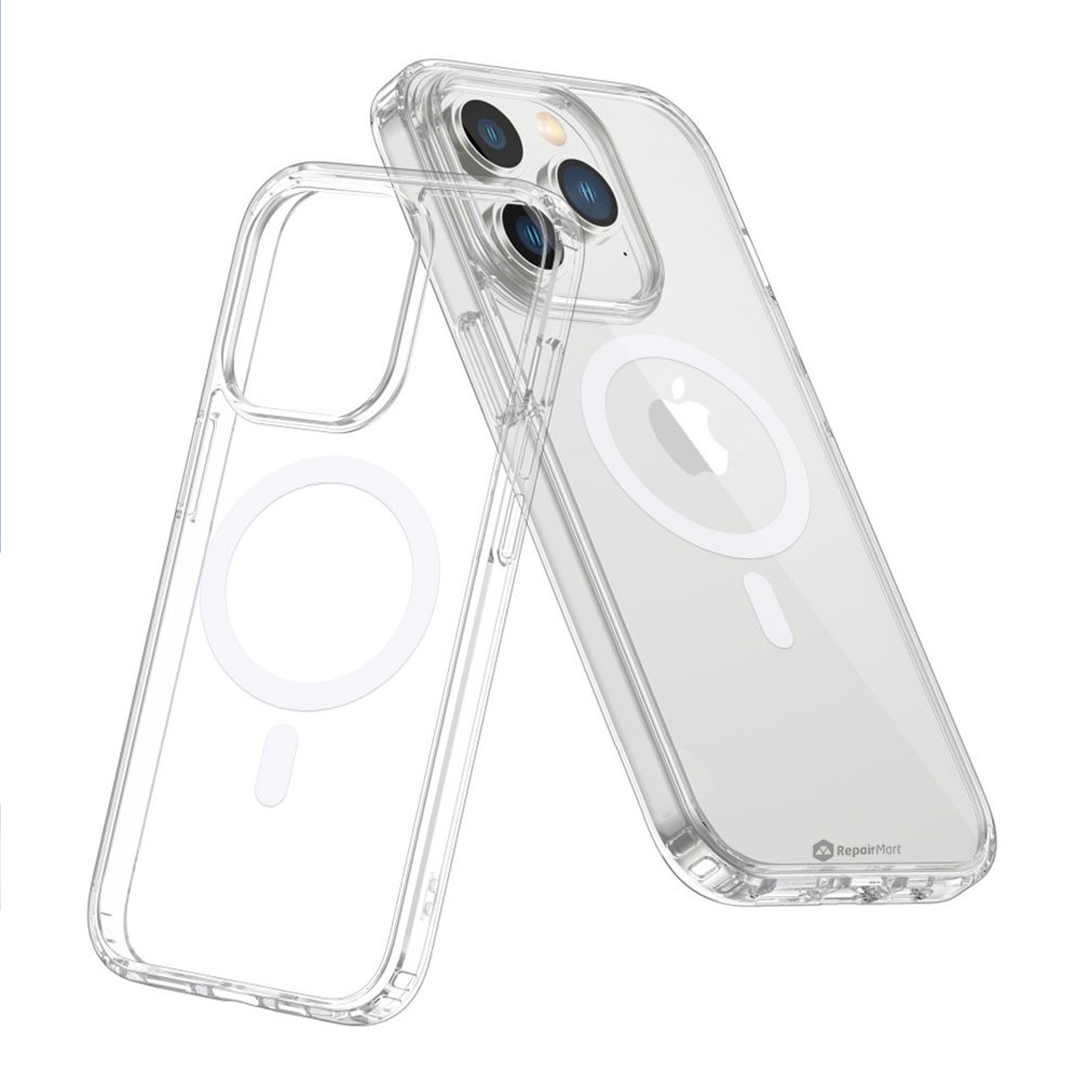 iPhone 15 Compatible Case Cover: High-Quality Acrylic + TPU Hybrid Transparent, Compatible with MagSafe Technology