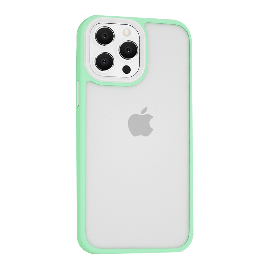 iPhone 14 Pro Max Compatible Case Cover With Shockproof Hybrid Bumper Candy Colour in Mint