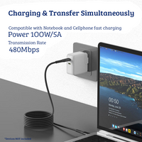 Thumbnail for iPhone 15 Series Compatible With MagWire 1 Series Self-winding Charging Date Cable 100W/5A 1m