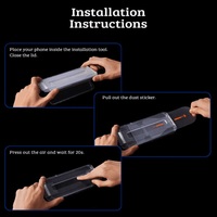 Thumbnail for iPhone 15 Plus Full Cover Clear/Privacy/Armour Tempered Glass Screen Protector: Compatible and Comprehensive Protection with Cleaning Kit and Dust-Proof Installation Kit