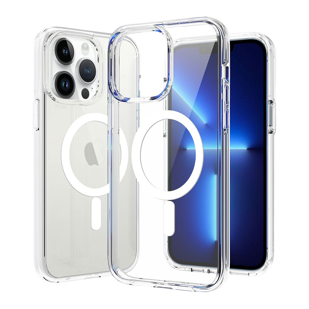 iPhone 15 Compatible Case Cover With Ultimate Shockproof Transparent And Compatible With Magsafe Technology - Transparent
