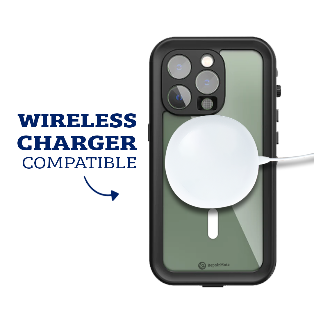 iPhone 15 Tough Full Waterproof Case Cover: IP68 Rated, Wear & Shock-Resistant, and MagSafe Compatible