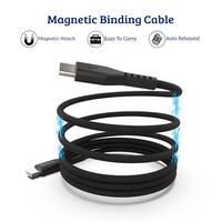 Thumbnail for iPhone 15 Series Compatible With MagWire 1 Series Self-winding Charging Date Cable 100W/5A 1m