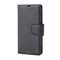 Thumbnail for iPhone 15 Compatible Case Cover With Detachable Magnetic Flip Leather Wallet - Black