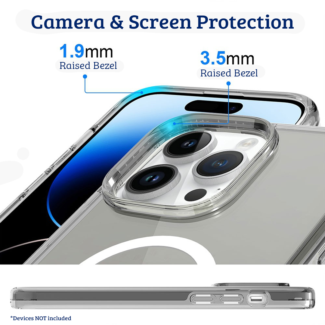 iPhone 15 Compatible Case Cover With Ultimate Shockproof Transparent And Compatible With Magsafe Technology - Transparent