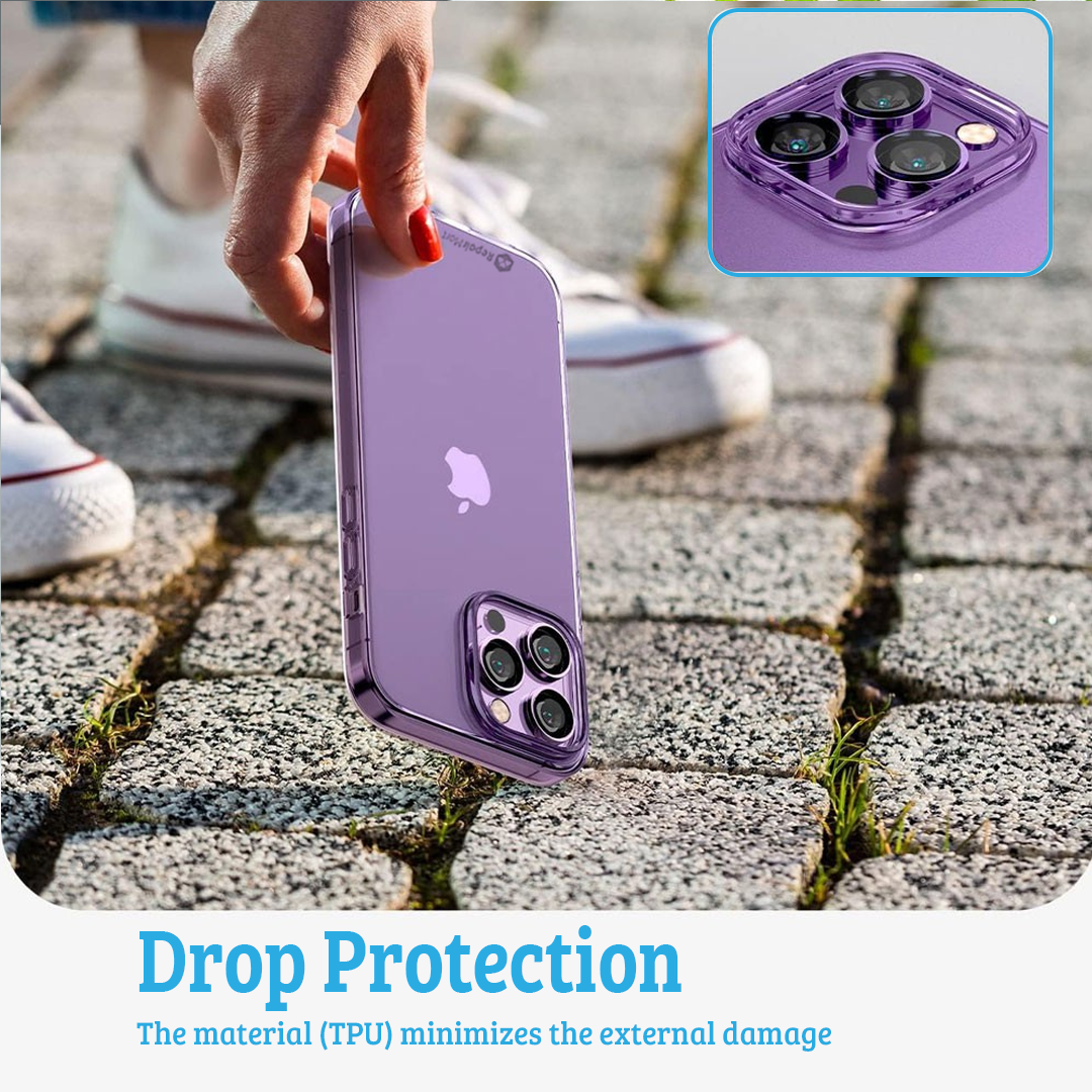 iPhone 15 Slim Transparent Jelly Case Cover: Lightweight, Non-Slip, Tough Build, Wireless Charging Compatible
