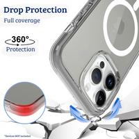 Thumbnail for iPhone 15 Compatible Case Cover With Ultimate Shockproof Transparent And Compatible With Magsafe Technology - Transparent