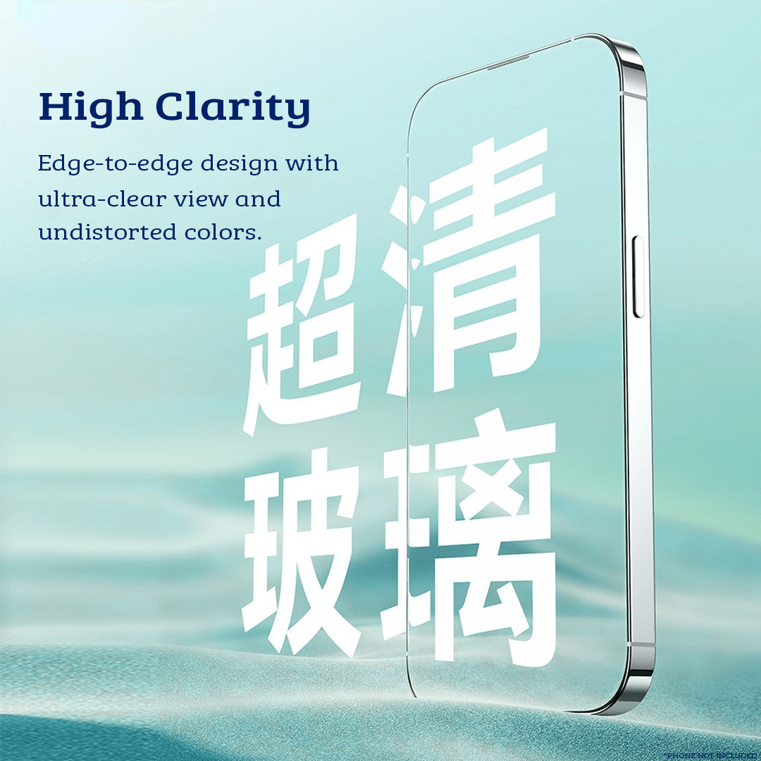 iPhone 15 Plus Full Cover Clear/Privacy/Armour Tempered Glass Screen Protector: Compatible and Comprehensive Protection with Cleaning Kit and Dust-Proof Installation Kit