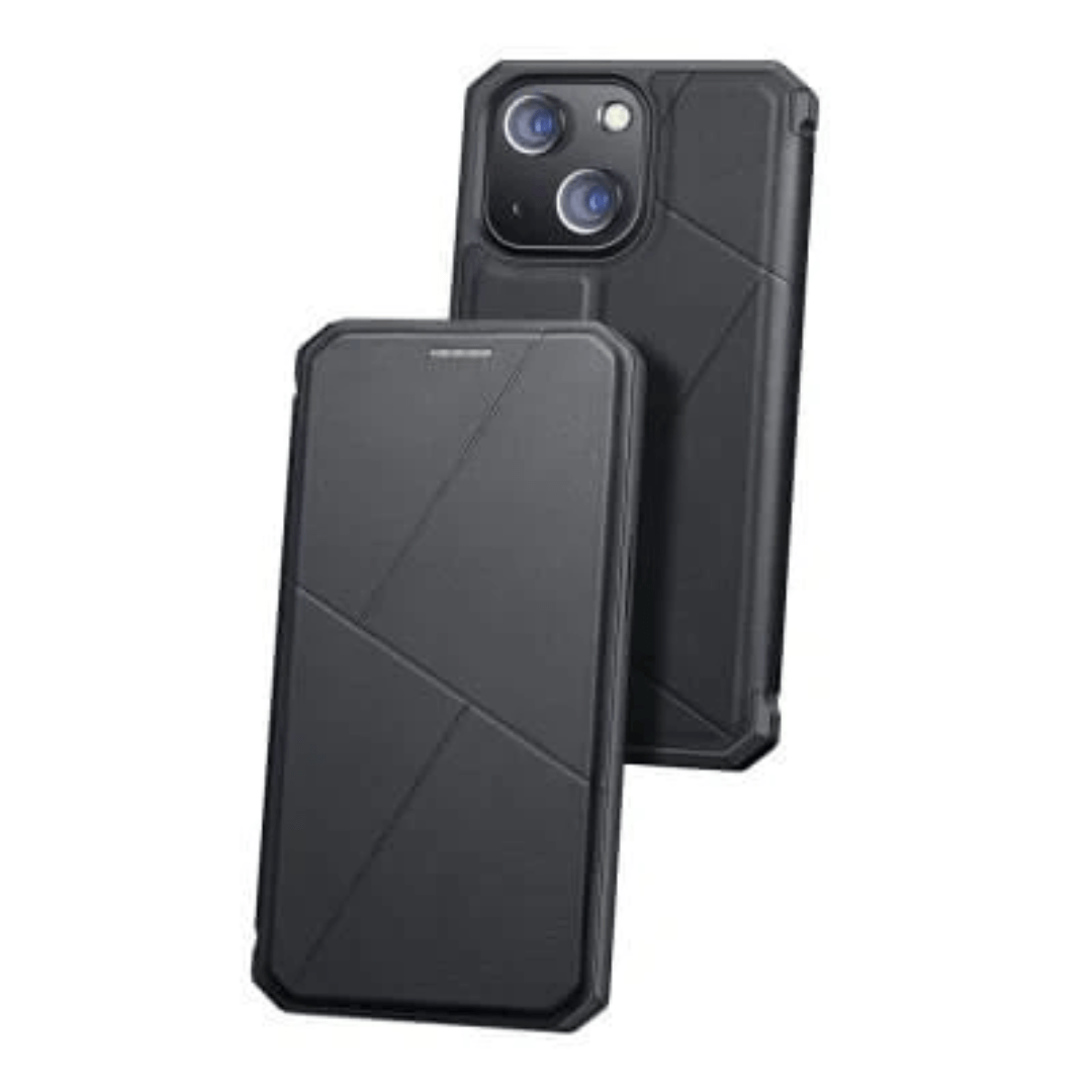 iPhone 13 Pro Max Compatible Magnetic Flip Case Cover in Black