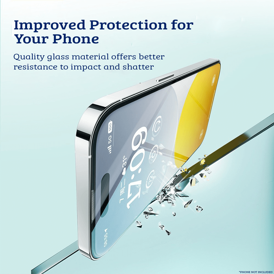 iPhone 15 Plus Full Cover Clear/Privacy/Armour Tempered Glass Screen Protector: Compatible and Comprehensive Protection with Cleaning Kit and Dust-Proof Installation Kit