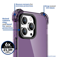 Thumbnail for iPhone 15 Shockproof Case Cover - Drop-Resistant, Premium Quality, Comfortable Grip, Long-Lasting, Lightweight - Clear Pink