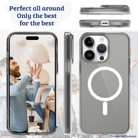 Thumbnail for iPhone 15 Compatible Case Cover With Ultimate Shockproof Transparent And Compatible With Magsafe Technology - Transparent
