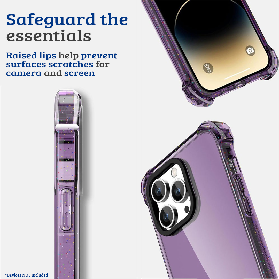 iPhone 15 Shockproof Case Cover - Drop-Resistant, Premium Quality, Comfortable Grip, Long-Lasting, Lightweight - Clear Pink