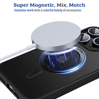 Thumbnail for iPhone 15 Case Cover with 360° Rotation Ring Stand - MagSafe Compatible, Anti-Slip Design, Shockproof with Screen & Camera Lens Guard - Black