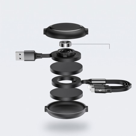Golden Loop 3 in 1 USB Cable-Micro USB / Lightning / USB-C 3.5A