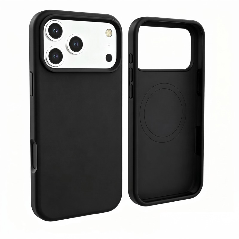 iPhone 17 Pro Max & 18 Pro Max Liquid Silicone Case Cover - Black | Free Shipping AU