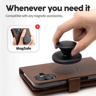 iPhone 17 Pro Max & 18 Pro Max MagSafe Compatible Leather Wallet Flip Diary | Free Shipping AU