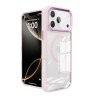 Redefyne Metal Camera Lens Magnetic Transparent Magsafe Case for iPhone 17 Pro / 18 Pro Pink
