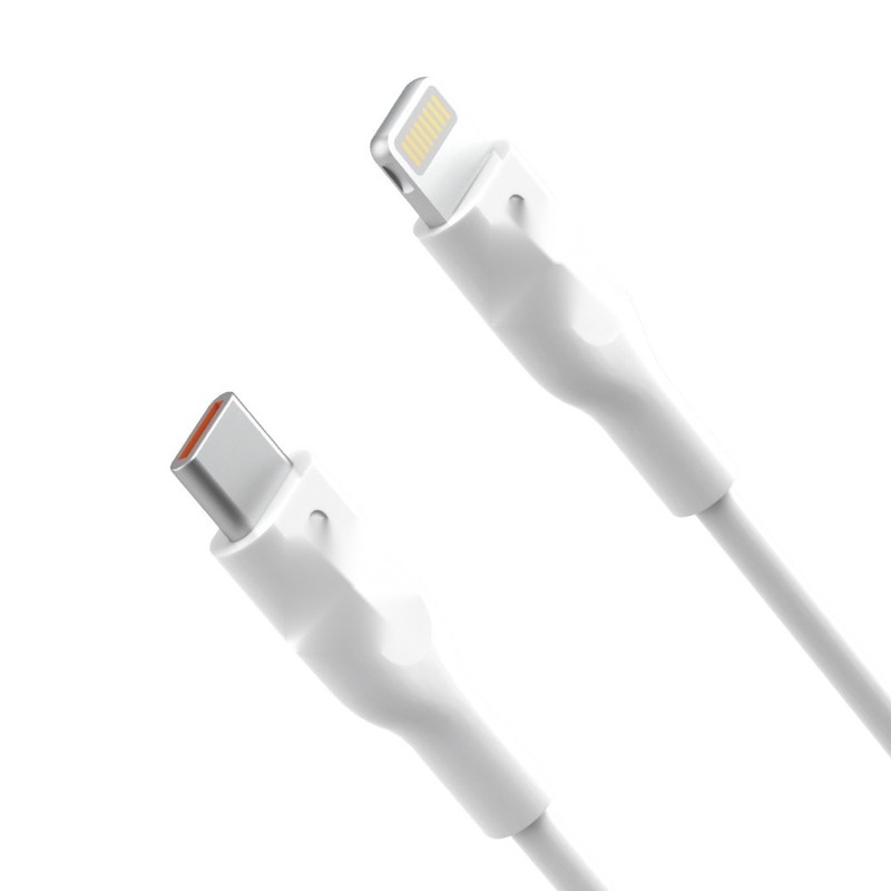 PVC USB-C to Lightning Fast Charging Cable 2M -White