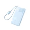 EnerFill FC11 Digital Display Power Bank with Dual Built-in Cables 10000mAh 22.5W-Blue