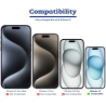 iPhone 15 MagSafe Compatible Clear Shockproof Case Cover - Clear