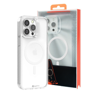 iPhone 15 MagSafe Compatible Clear Shockproof Case Cover - Clear