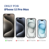 iPhone 15 Pro Max MagSafe Compatible Clear Shockproof Case Cover - Cle