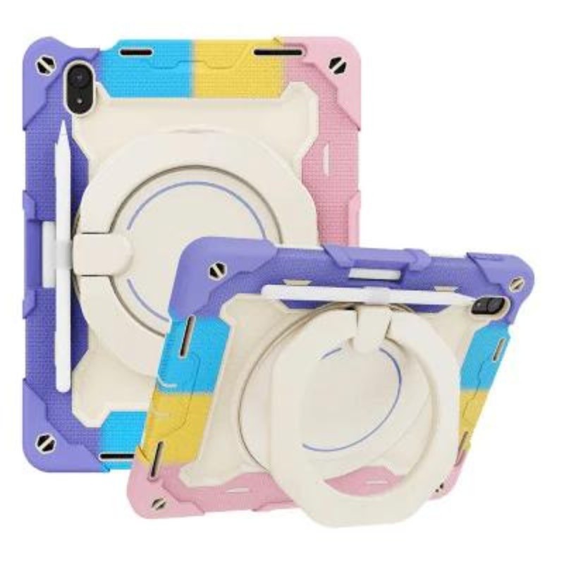 Compatible iPad (2022) Heavy Duty Shockproof Phone Case — Pink