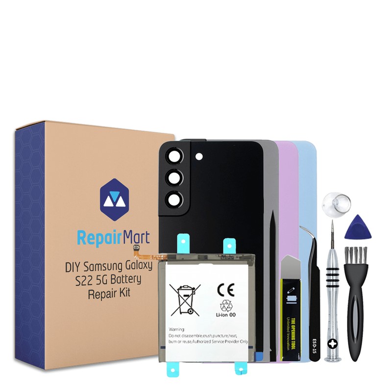 Samsung Galaxy S22 5G Battery + Back Cover Replacement Kit