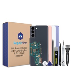Samsung Galaxy S21 5G Charging Port Flex + Back Cover
