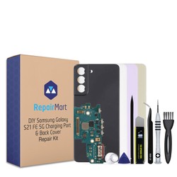 Samsung Galaxy S21 FE Charging Port Flex + Back Cover