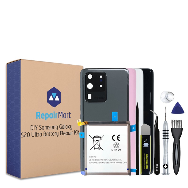Samsung Galaxy S20 Battery + Back Cover Replacement Kit Phone