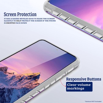 Samsung Galaxy S24 Shockproof Heavy Duty Armor- Iridescent