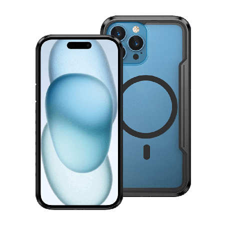 iPhone 15 Heavy-Duty Shockproof Armour Case Cover - Black | Australia