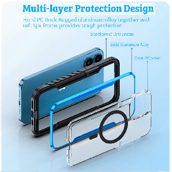 iPhone 15 Heavy-Duty Shockproof Armour Case Cover - Black | Australia