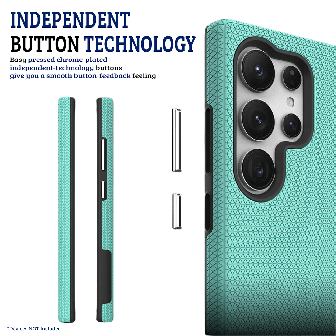Samsung Galaxy S24 Ultra Shockproof Rugged Case Cover - Mint