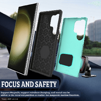 Samsung Galaxy S24 Ultra Shockproof Rugged Case Cover - Mint