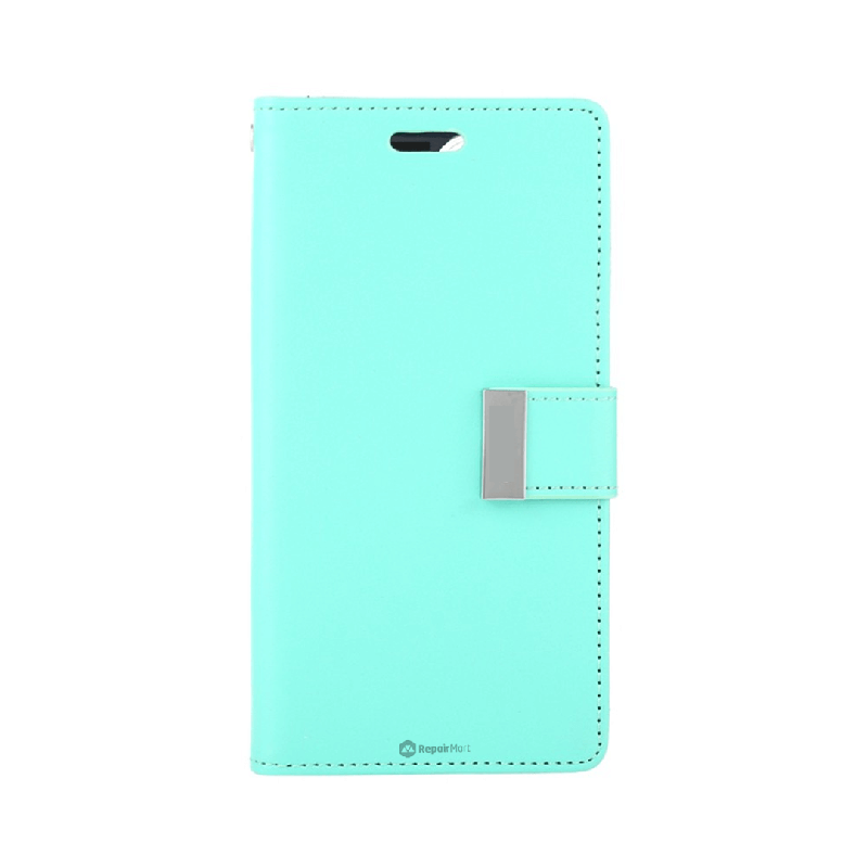 iPhone 15 High-Quality Flip Wallet Case Cover - Mint | Australia
