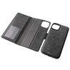 iPhone 15 Plus Magnetic Flip Wallet Phone Case — Black
