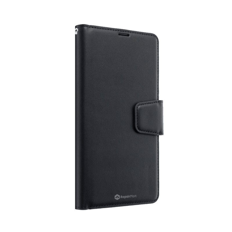 iPhone 15 Plus High-Quality Flip Wallet Phone Case — Black