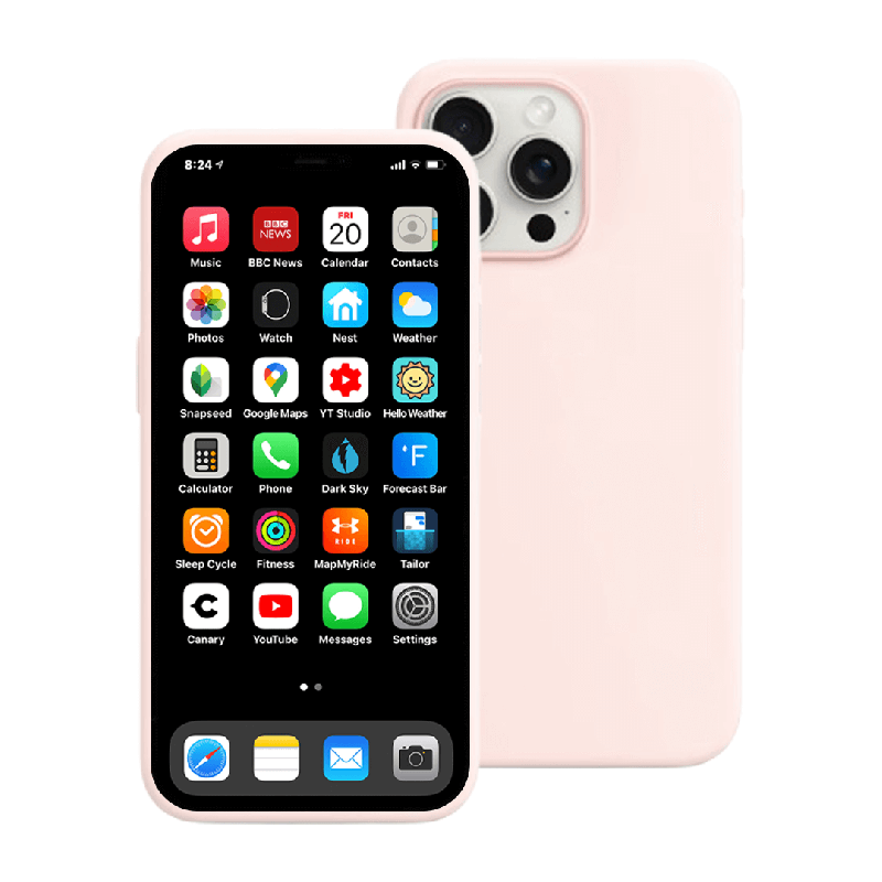 iPhone 15 Liquid Silicone Case Cover - Pink | Australia