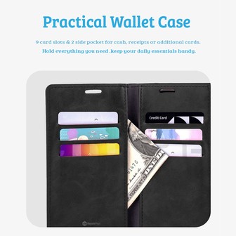 iPhone 15 Flip Wallet Phone Case — Navy