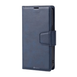 iPhone 15 Plus Magnetic Flip Wallet Phone Case — Navy