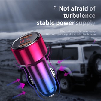 Digital Display Intelligent Dual Quick Car Charger