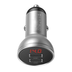Digital Display Dual USB 4.8A Car Charger Australia
