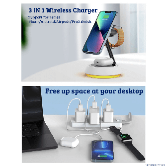2 Multi Functions Wireless Charger Charging Pad
