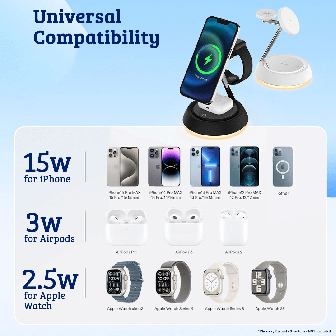 2 Multi Functions Wireless Charger Charging Pad