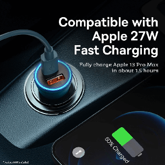 Dual Fast Car Charger 60W