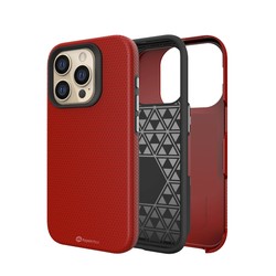 iPhone 15 Pro Rugged Shockproof Phone Case — Red
