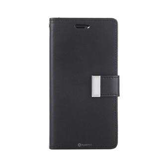 iPhone 15 Pro High-Quality Flip Wallet Phone Case — Black